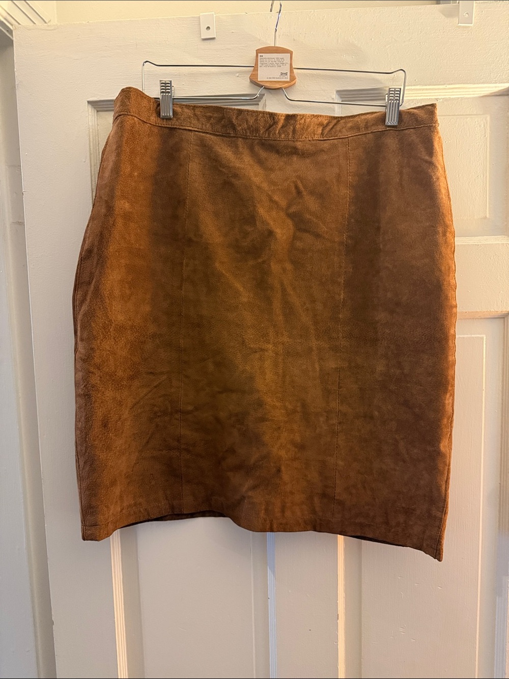Vintage Gitano Brown Suede Mini Skirt - Rich Chestnut Tone